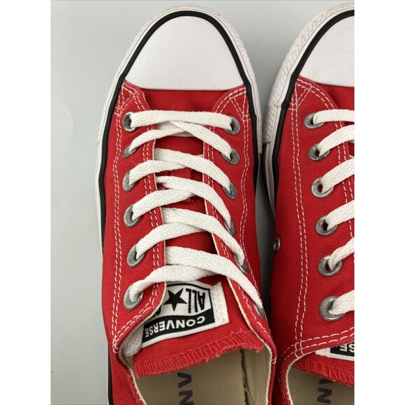 Converse Chuck Taylor Classic All Star Canvas Low Top Red - Men 7 Women 9 - Picture 6 of 11